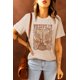 thumbnail image 4 of ABPHQTO Camiseta caqui con estampado gráfico de guitarra Music City para mujer, 4 of 5