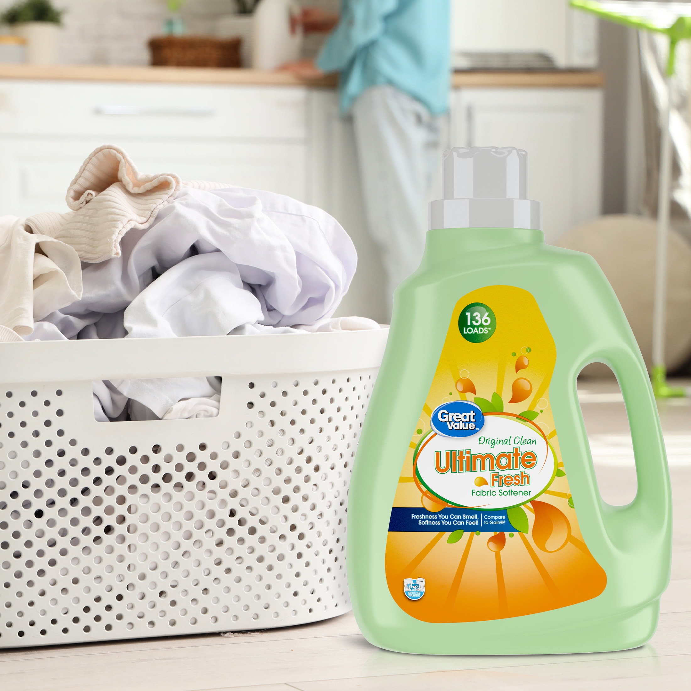 Great Value Ultimate Fresh Fabric Softener 100 fl oz photo 2