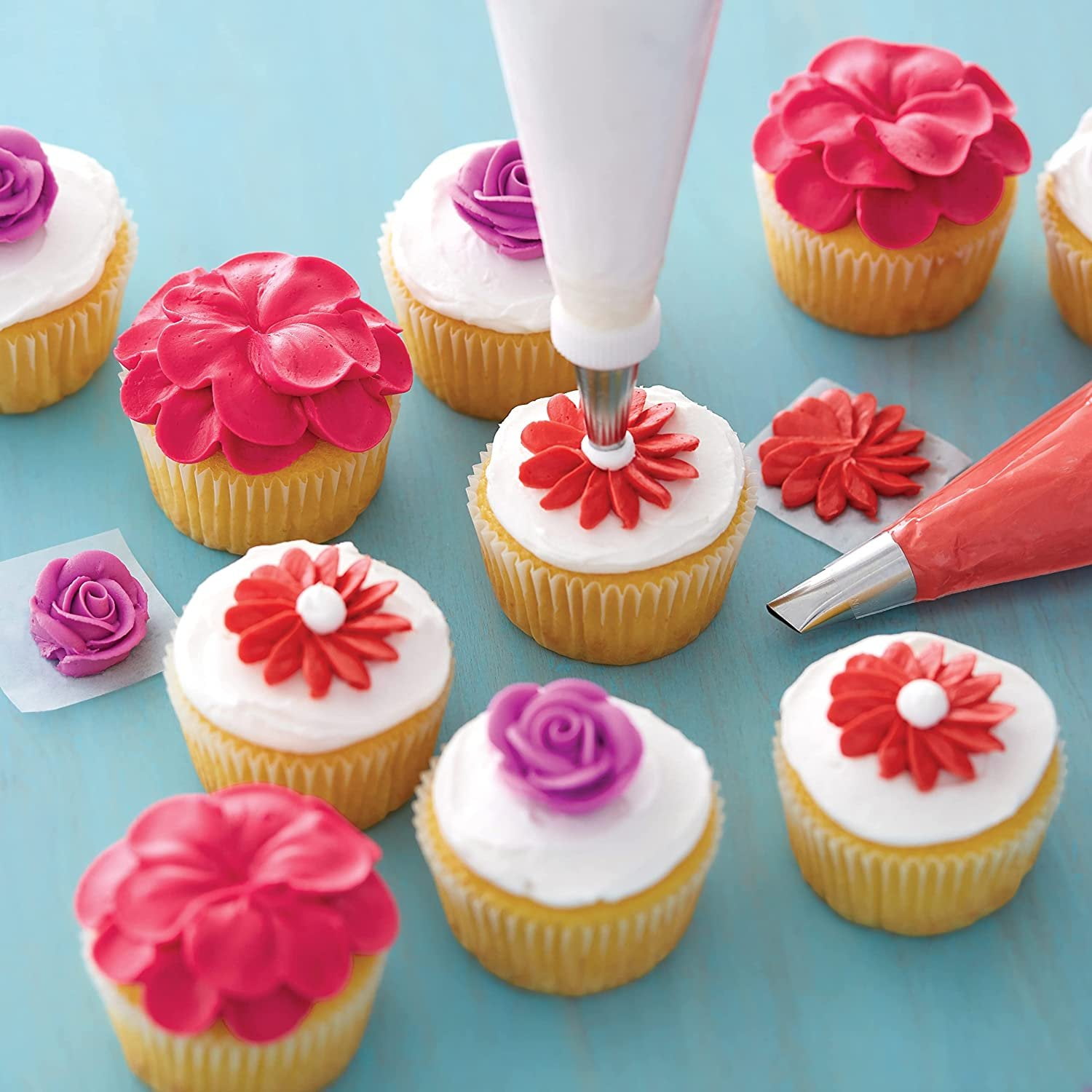 2d Piping Tip Wilton Rose Nozzle Cupcake Frosting Wilton Cupcake