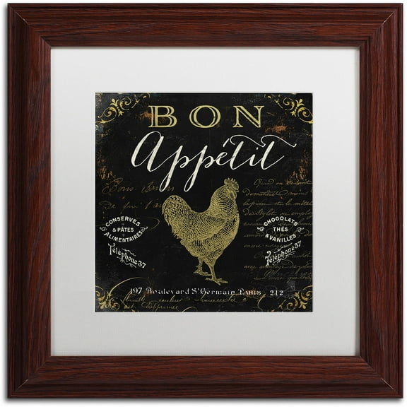 Trademark Fine Art "La Cuisine V" Canvas Art by Color Bakery White Matte, Wood Frame