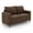 Brown, variant on 50" Loveseat Sofa,Small Couch Loveseat, 2-Seater Sofa with Thick Cushions, Reinforced Frame, 2 Back Cushions,Compact 2-Seater Fabric Sofa for Living Room, Apartment, Bedroom, Office, Gray