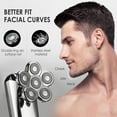 thumbnail image 2 of Têtes de Rasoir - Tête de Rasoir Électrique Rotatif 7D - 6 Têtes de Rasoir à Barbe, Lames de Rechange Étanches pour le Toilettage, le Rasage Myja, 2 of 7