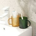 thumbnail image 3 of TNOBHG Easy to Clean Mouthwash Cup Transparent Plastic Mouthwash Cup with Striped Texture Easy to Clean Non-slip Bottom Modern Simple Washing Cups for Home, 3 of 8