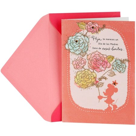 Hallmark VIDA Spanish Mother's Day Card for Daughter (Minnie Mouse ...