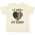 thumbnail image 3 of Inktastic Dispatcher Daddy Gold Line Emergency Boys or Girls Toddler T-Shirt, 3 of 5