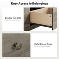 thumbnail image 4 of Ktaxon 6 Drawer Dresser Wood Dresser Storage Cabinet Drawer Organizer Chest of Drawers, Gray, 4 of 14