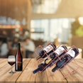 thumbnail image 2 of Countertop Wine Rack - 10 Bottle Wine Holder for Red White Wine Storage - Freestanding Metal Wine Rack - Small Tabletop Wine Rack - Rose Gold, 2 of 5