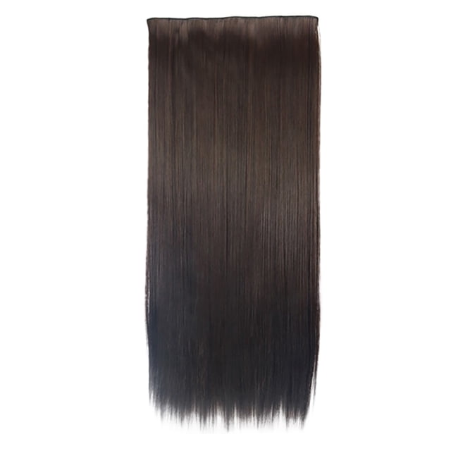 Vente Chaude! Yiteos Catch Hair, Cheveux Réels comme Remy Mode Longs Extensions de Cheveux à Clip Tête Complète Perruque Droite, 1X Perruque