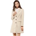 thumbnail image 3 of Dde San Patricio Abrigo De Invierno Con SolaCon MuesDe Un Solo Pecho PaMujer Blanco creXXL, 3 of 7