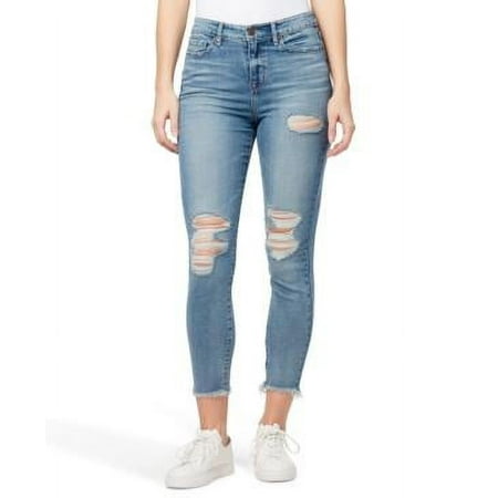 MSRP $80 William Rast Ripped High-Rise Ankle Skinny Jeans SIZE 28
