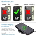 thumbnail image 2 of Dockem iPhone 11 BIO M2B Wallet Case; Friendly Materials, Built-in Metal Plate, 2 Card Slots, Black/Black, 2 of 9