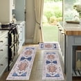 thumbnail image 3 of 3 Pieces Kitchen Rug Sets with Runner Non Slip Washable Mats for Floor Thick Kitchen Floor Mat Carpet Runner Rugs for Hallway Laundry Holiday Decor, 3 of 10
