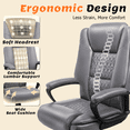 thumbnail image 5 of Waleaf Home Office Chair, 8Hours Heavy Duty Design, Ergonomic High Back Cushion Lumbar Back Support, Computer Desk Chair, Big and Tall Chair, Adjustable Executive Leather Chair With Arms, 5 of 9