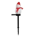 thumbnail image 2 of Solar Garden Lights, LED Outdoor Decorations, Solar Powered Christmas Snowman Lawn Lamp, Weatherproof IP65, Automatic On/Off, Energy Saving, Portable, Hand Painted, Warm White Light, 2 of 3