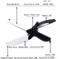 thumbnail image 4 of Kitchen Food Cutter Chopper Clever Kitchen Knife with Cutting Board  Clever Multipurpose Food Scissors Stainless Steel Vegetable Slicer Fruit Cutter Quick & Easy to Cut BBQ Tools, 4 of 7