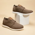 thumbnail image 6 of Bruno Marc Men's Comfort Sneakers Fashion Lightweight Casual Lace Up Walking Shoes for Men Grand-01 Light/Brown Size 10.5, 6 of 8