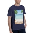 thumbnail image 2 of Bingfone Starfish In Beach Men'S Loose Fit Short-Sleeve Pocket T-Shirt, 2 of 7