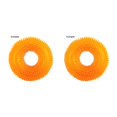 thumbnail image 1 of Billuyoard Pet Chew Toy Training Squeak Ring Ball TPR Molar Sound Juego Interactivo Juguete, Naranja, S Type2 NO2, 1 of 6
