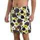 thumbnail image 2 of Balery Black Cow Sunflowers Traje de Baño Estilo Hawaiano para Hombre, Shorts de Secado Rápido con Bolsillos-Large, 2 of 6