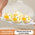 thumbnail image 4 of Honeeladyy Retro Electric Mini Hard-Boiled Egg Cooker, 7 Egg Capacity Tray, Poached, Scrambled, Omelets, Whites, Sandwiches, for Low-Carb Diets, Yellow, 4 of 6