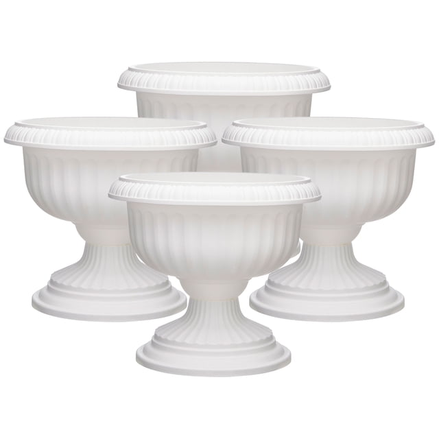 Southern Patio Dynamic Design Outdoor Resin Grecian Urn Planter Pot (4 Set)