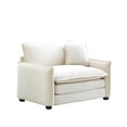 thumbnail image 4 of Modern Sofas Comfortable Single Deep Seat Sofa With One Pillow, Suitable for Living Room and Bedroom, Club Multiple Occasions,Beige Corduroy,Rustic Sofas, 4 of 14