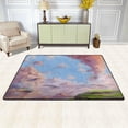 thumbnail image 2 of SKYSONIC 72x48in Fantastic Wonderland Whales Area Rug, Non-Slip Floor Carpet for Indoor Living Dining Room and Bedroom Area, 2 of 7