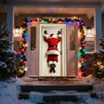 thumbnail image 1 of Home Decor Funny Santa Backside Door Banners Humorous Christmas Entrance Decor with Gift Mooning Home Improvement, 1 of 5