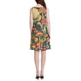 thumbnail image 3 of FORMRS Summer Dress for Women Loose U Neck Sleeveless Midi Beach Sundresses with Pockets, Floral Mushroom, 3 of 8
