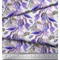 thumbnail image 3 of Soimoi Polyester Crepe Fabric Beech Leaves Print Fabric by Yard 42 Inch Wide, 3 of 3