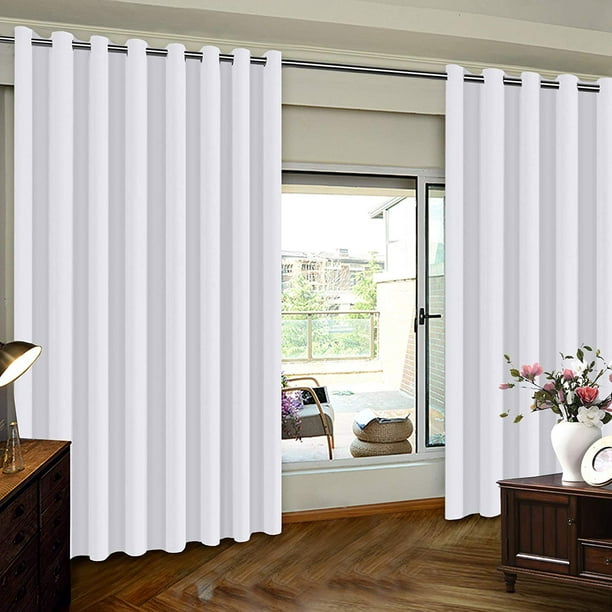 Sliding Door Curtains For Patio, White Sliding Door Curtains