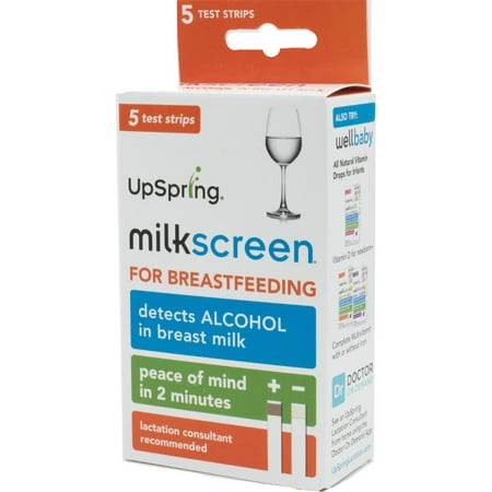 UpSpring Milkscreen Breastfeeding Alcohol Test Strips, 5 (Best Breathalyzer For Home Use)