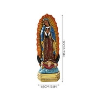 IDEANATEGRATE Lady Statue Virgin Statue Resin Assorted Color 1Pack