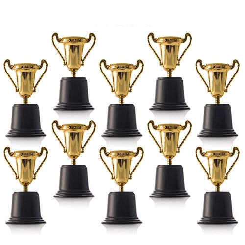 10/12pcs Mini Trophy Plastic Cup Shape Premium Winner Awards for Kindergarten 