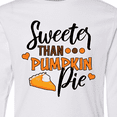 thumbnail image 4 of Inktastic Thanksgiving Sweeter Than Pumpkin Pie Long Sleeve Youth T-Shirt, 4 of 5