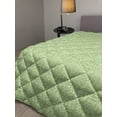 thumbnail image 2 of Lime Green Down Alternative Comforter, Simplistic Formless Geometric Shapes in Different Shades Theme, Microfiber Quilt for All Season, 5 Sizes, Almond Green, by Ambesonne, 2 of 3