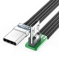 thumbnail image 3 of COMEET USBC to MicroUSB, Short USBC Flat Thin Ribbon FPC Cable USB TypeC 90 Degree to MicroUSB for Data and Charging, 3 of 8