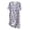 A-Grey91, variant on Yuanlong Womens Nightgown Short Sleeve Butterflies & Floral Print Nightshirts Cozy Home & Evening Wear Elegant Pajama Dress