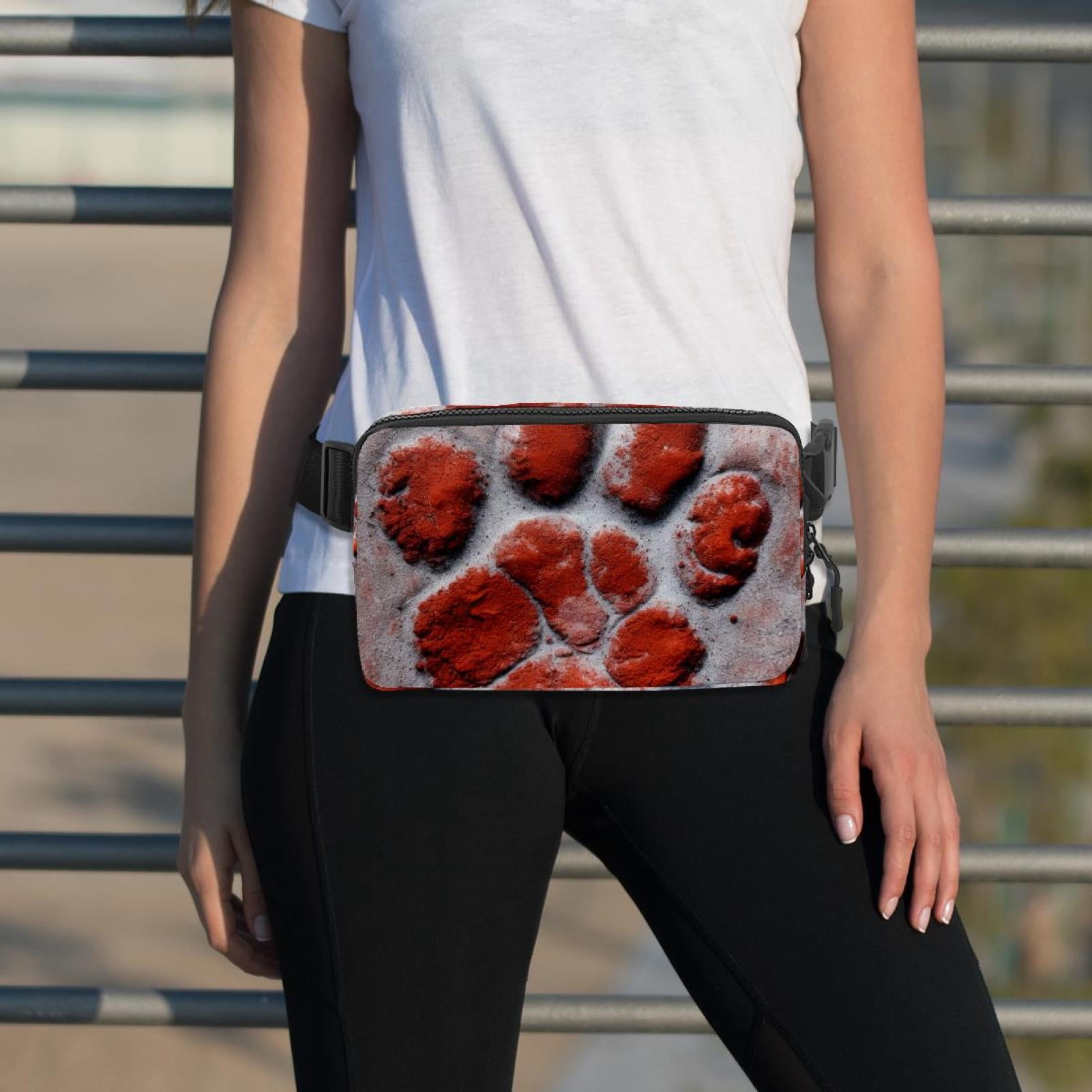 Paw prints Lightweight Adjustable Running Belt Bag Fanny Pack Waist Pack with Extension Strap Unisex