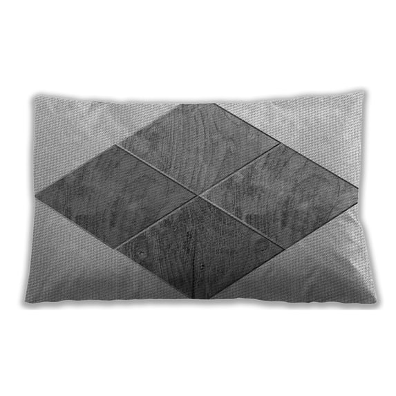 Ahgly Company Outdoor Rectangular Contemporary Lumbar Throw Pillow, 13 inch by 19 inch