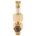 CO2 Tank Refill Valve 5/8?18unf Brass CO2 Cylinder High Pressure Female Adapter Connector Gold