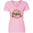 thumbnail image 3 of Inktastic Oktoberfest pretzels and leaves Women's V-Neck T-Shirt, 3 of 5