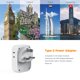 thumbnail image 3 of Adaptador de enchufe TESSAN tipo G UK Travel con 4 salidas y 3 puertos USB, 3 of 6