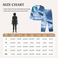 thumbnail image 4 of Pajamas for Women Sets, Aurora Winter Crane Serenity Lounge Sets Long Sleeve Button Down Night Shirts Sleepwear Pjs, 4 of 6