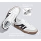 thumbnail image 2 of Zapatillas LUCKY STEP para mujer, clásicas, retro, suela de goma, color blanco/negro, 2 of 8