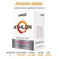 thumbnail image 2 of Procesador AMD ATHLON 3000G 3.5GHz Dual Core AM4 YD3000C6FHBOX AMD PROCESADORES YD3000C6FHBOX, 2 of 6