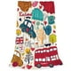 thumbnail image 2 of Balery London Symbols Manta de Felpa Suave y Acogedora – Cobija de Franela Aterciopelada para Cama, Lavable y Cálida para Sofá, Mascotas, Transpirable-80"x60", 2 of 7