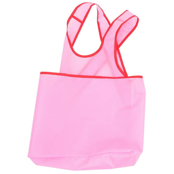 VORCOOL Hanging Clothes Apron Laundry Apron Pink Oxford Cloth Storage for Laundry Room 1Pcs