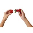 thumbnail image 2 of Descorazonador de fresas Chef'n Stem Gem rojo y verde, 2 of 9
