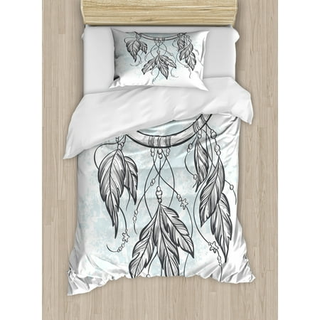 Sweet Dreams Duvet Cover Set Doodle Hand Drawn Dream Catcher